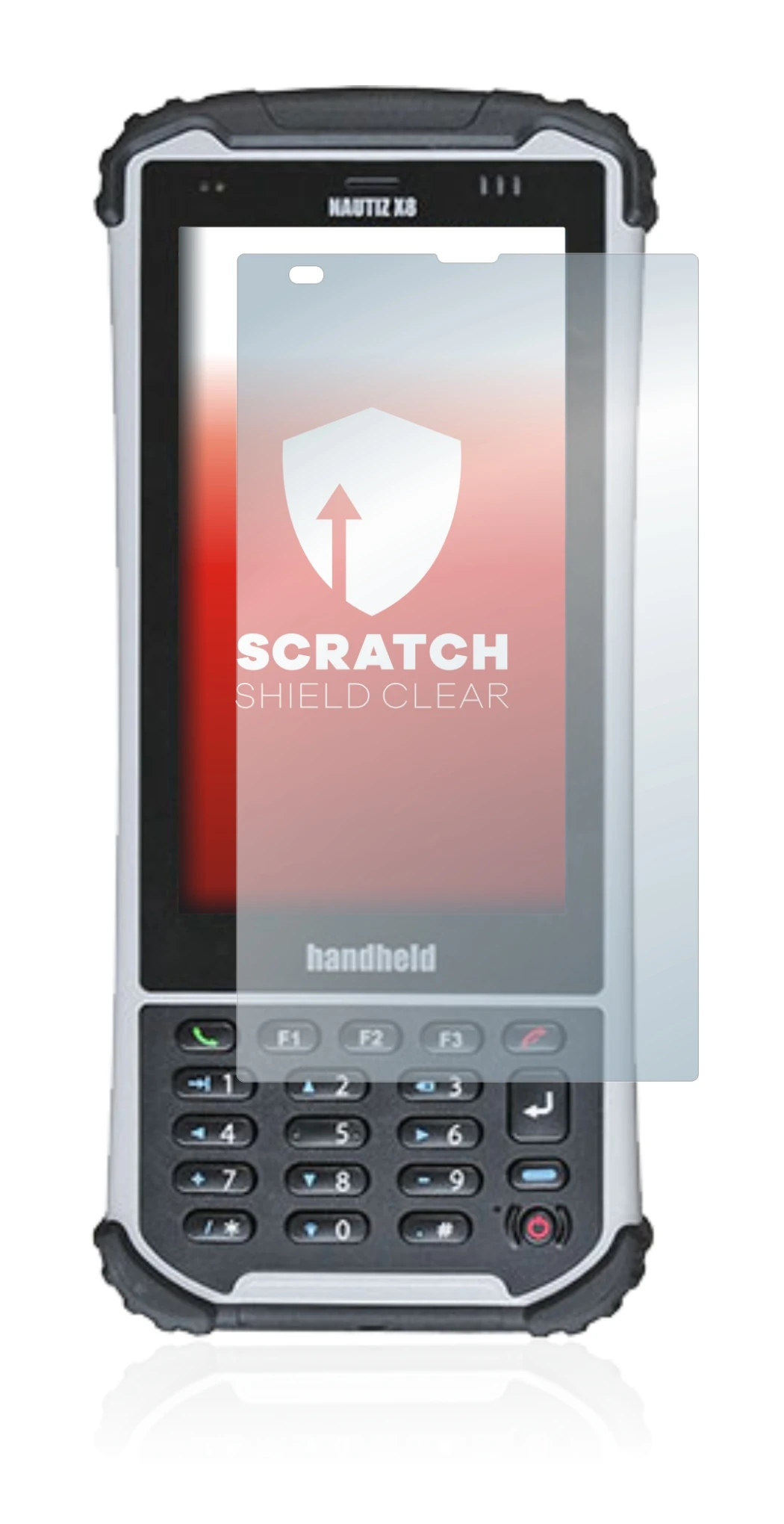 Image de l'appareil Handheld Nautiz X8 avec une grande variété de protections d'écran.