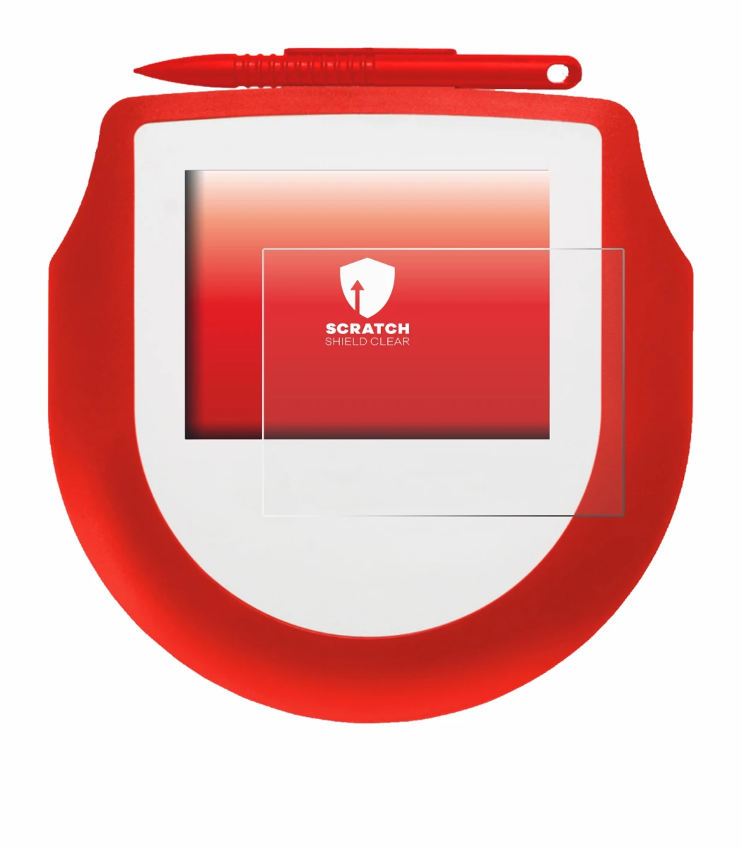 Image de l'appareil Signotec Signature Pad Omega avec une grande variété de protections d'écran.