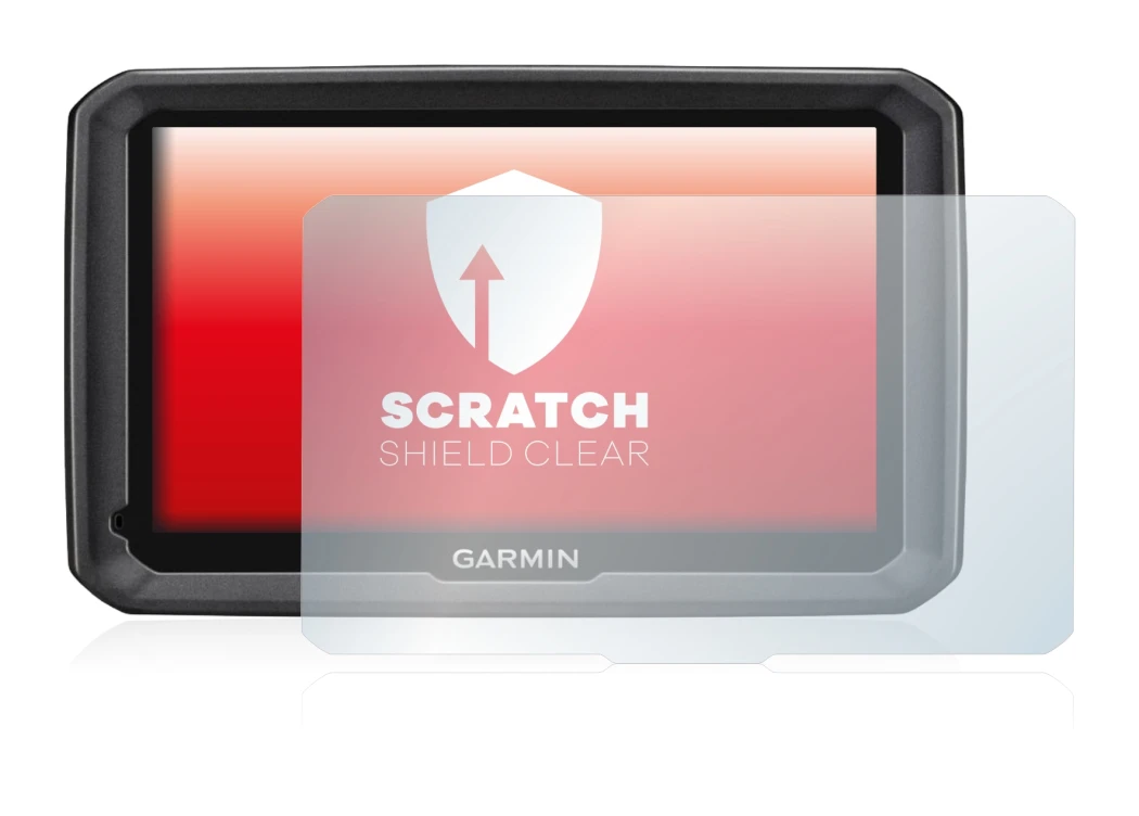Image de l'appareil Garmin dezl 770 LMT-D avec une grande variété de protections d'écran.