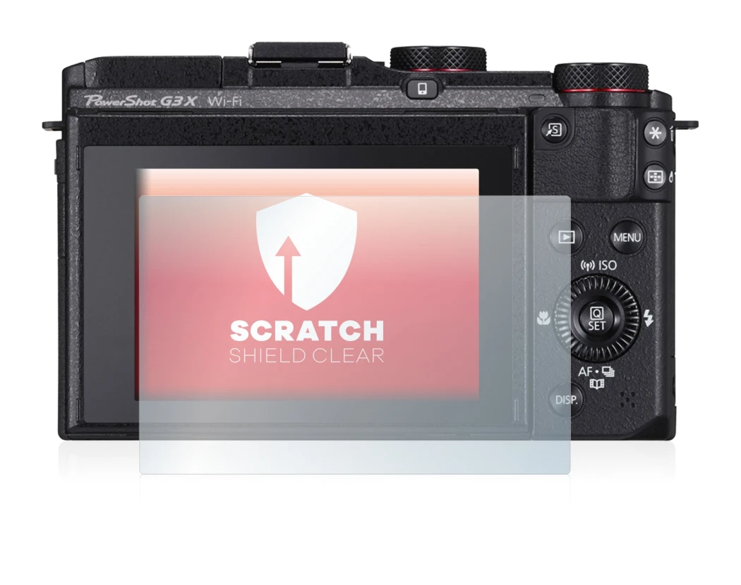 Image de l'appareil Canon PowerShot G3 X avec une grande variété de protections d'écran.