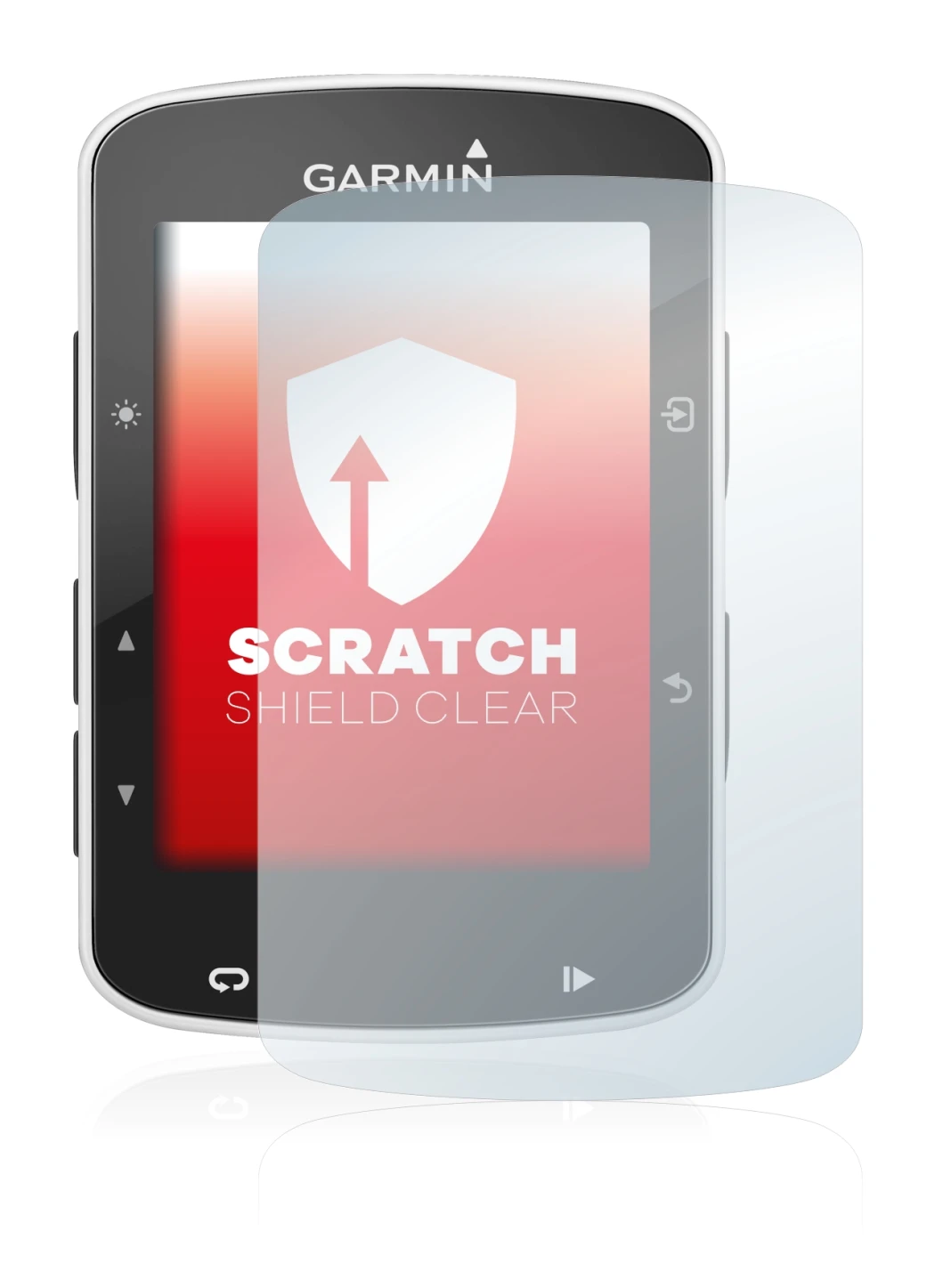 Image de l'appareil Garmin Edge 520 avec une grande variété de protections d'écran.