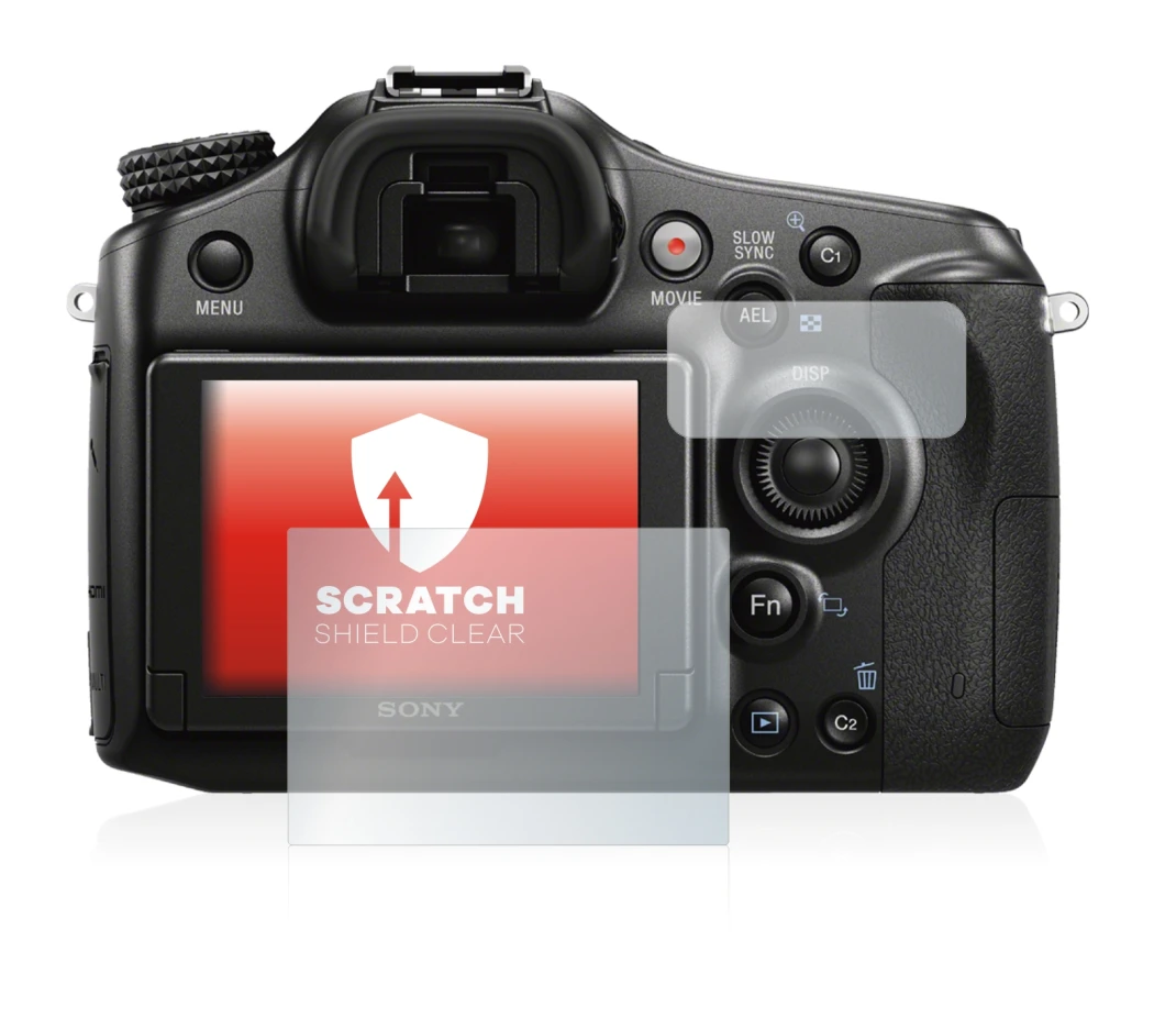 Image de l'appareil Sony Alpha 68 avec une grande variété de protections d'écran.