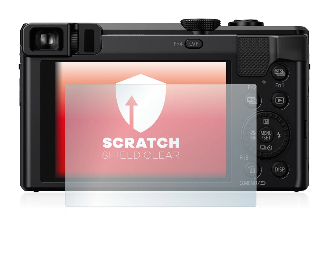 Image de l'appareil Panasonic Lumix DMC-TZ81 avec une grande variété de protections d'écran.