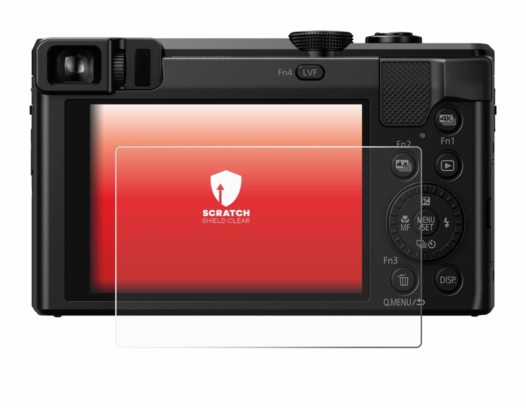 Image de l'appareil Panasonic Lumix DMC-TZ80 avec une grande variété de protections d'écran.