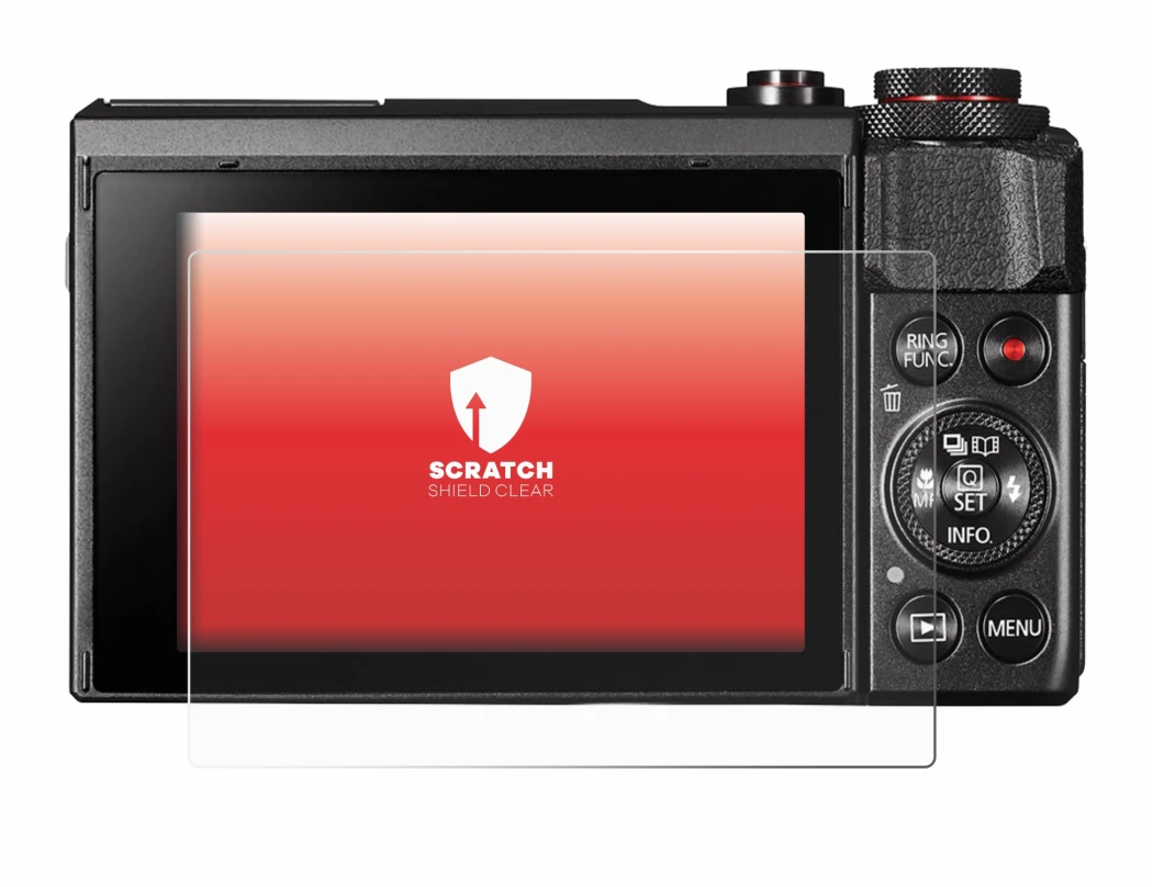 Image de l'appareil Canon PowerShot G7 X Mark II avec une grande variété de protections d'écran.