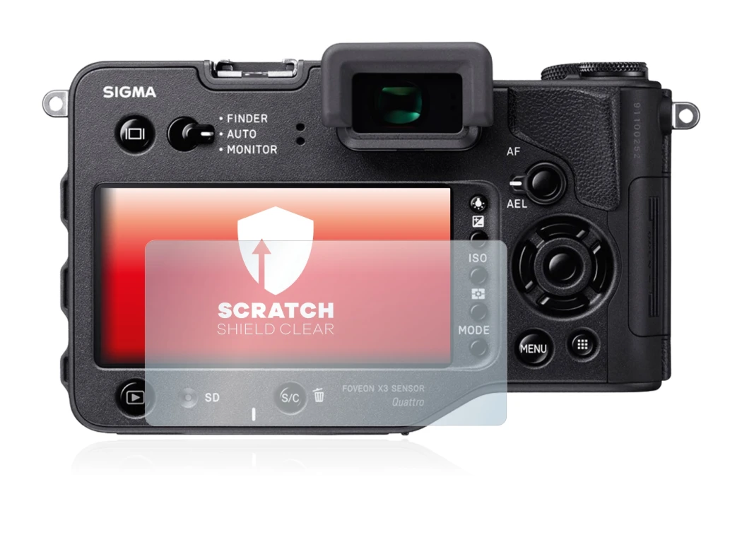 Image de l'appareil Sigma SD Quattro H avec une grande variété de protections d'écran.