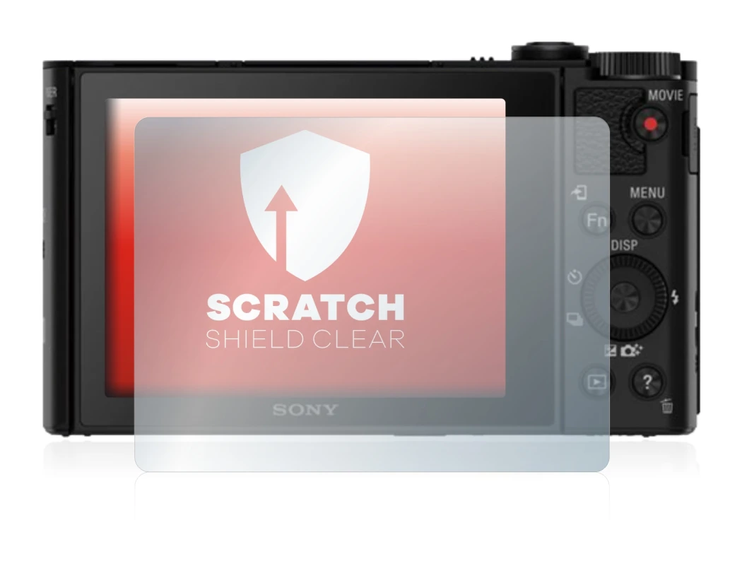 Image de l'appareil Sony Cyber-Shot DSC-HX80 avec une grande variété de protections d'écran.