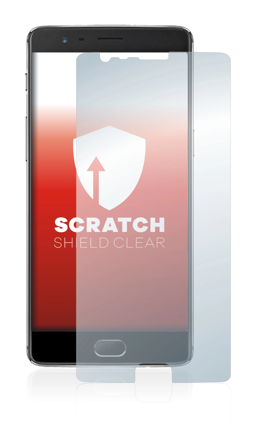 Image de l'appareil OnePlus 3 avec une grande variété de protections d'écran.