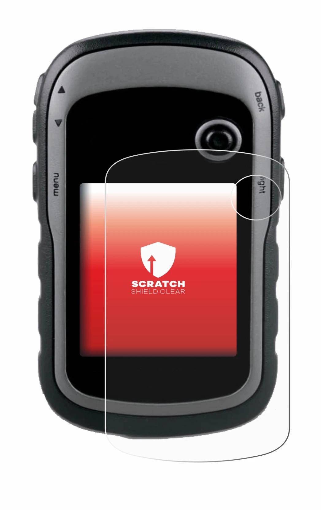 Image de l'appareil Garmin eTrex 30x avec une grande variété de protections d'écran.