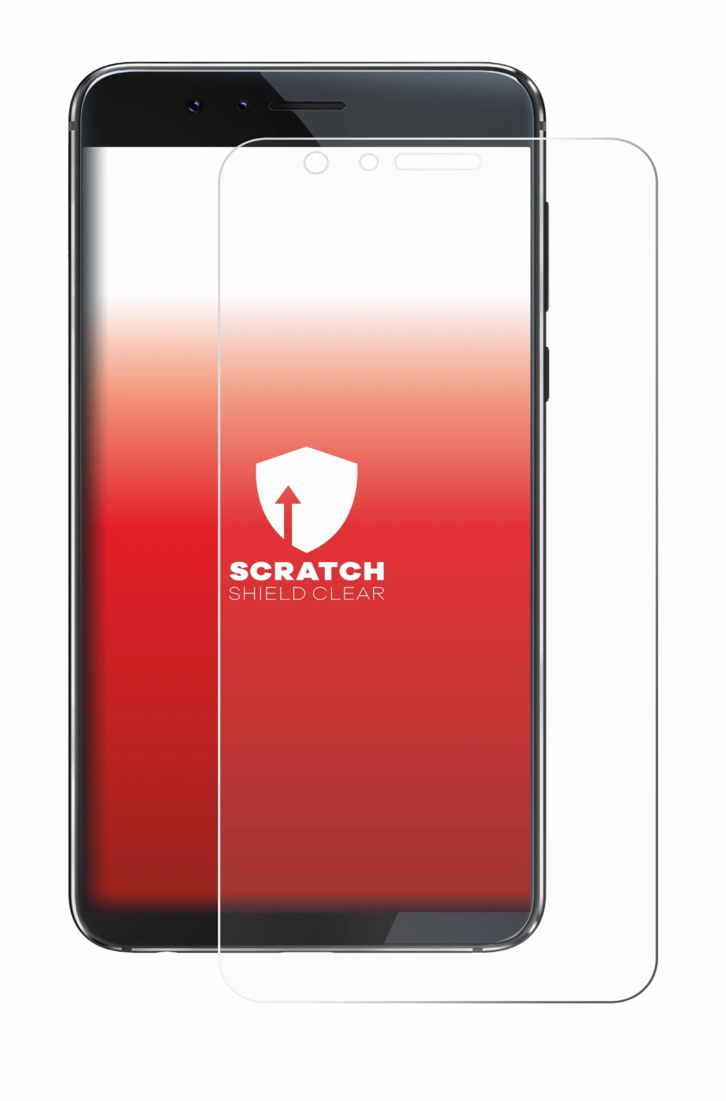 Image de l'appareil Honor 8 avec une grande variété de protections d'écran.