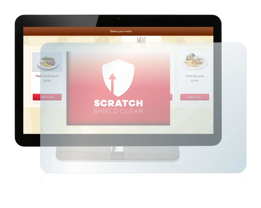 Image de l'appareil Aopen eTILE 19M avec une grande variété de protections d'écran.