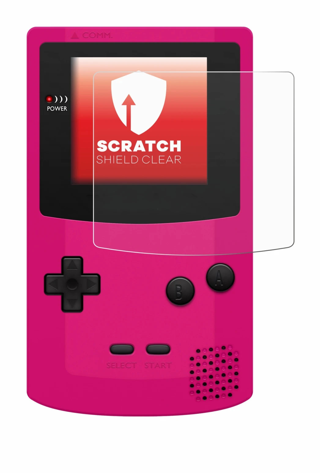 Image de l'appareil Nintendo Gameboy Color avec une grande variété de protections d'écran.