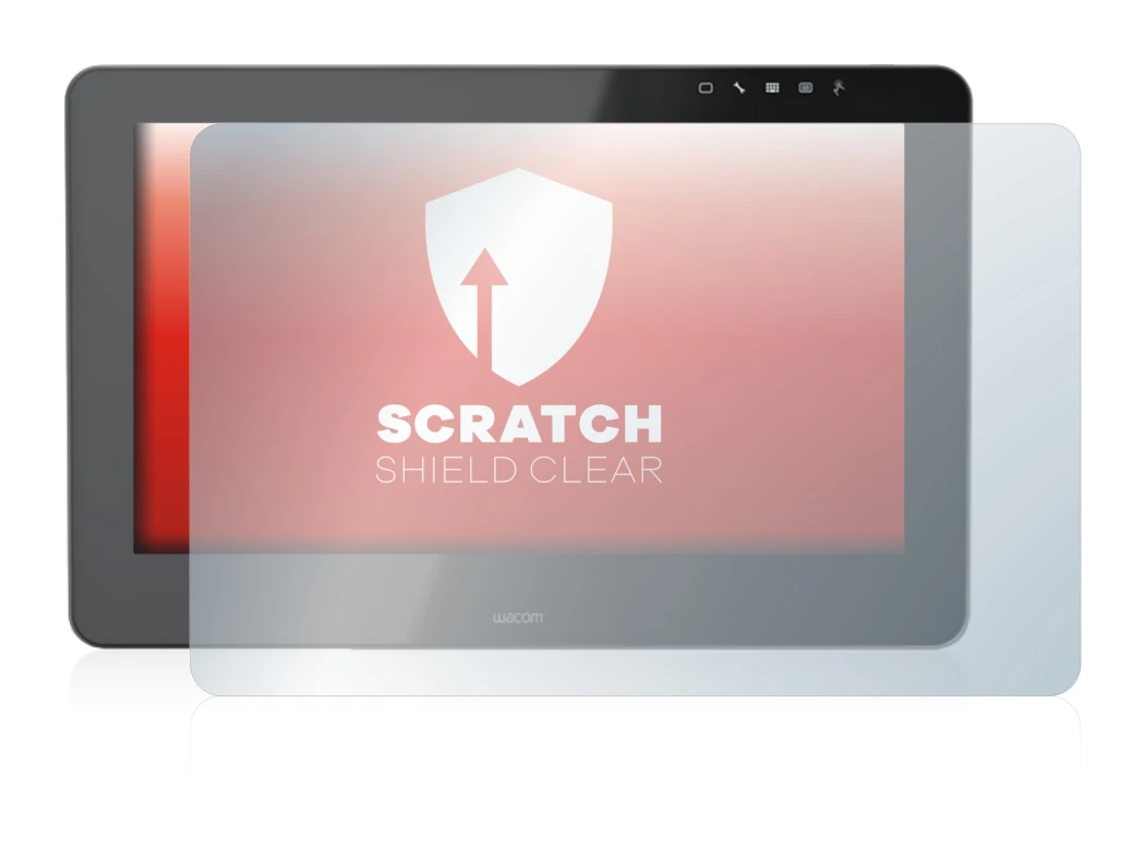Image de l'appareil Wacom Cintiq Pro 16 avec une grande variété de protections d'écran.