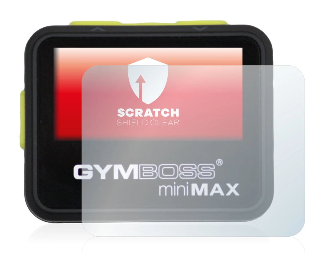 Image de l'appareil Gymboss Minimax avec une grande variété de protections d'écran.