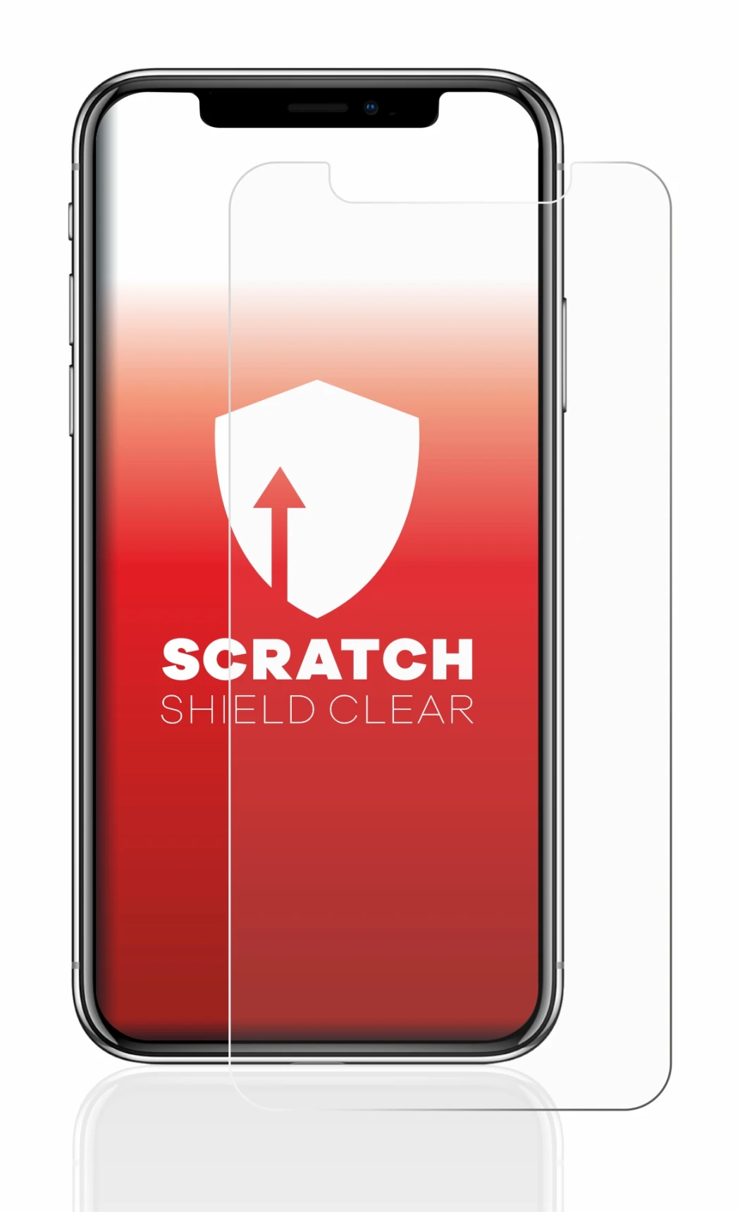 Image de l'appareil Apple iPhone X avec une grande variété de protections d'écran.