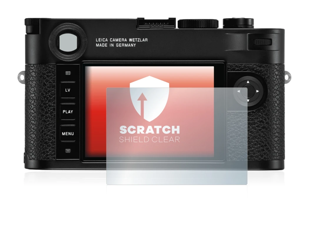 Image de l'appareil Leica M10 avec une grande variété de protections d'écran.
