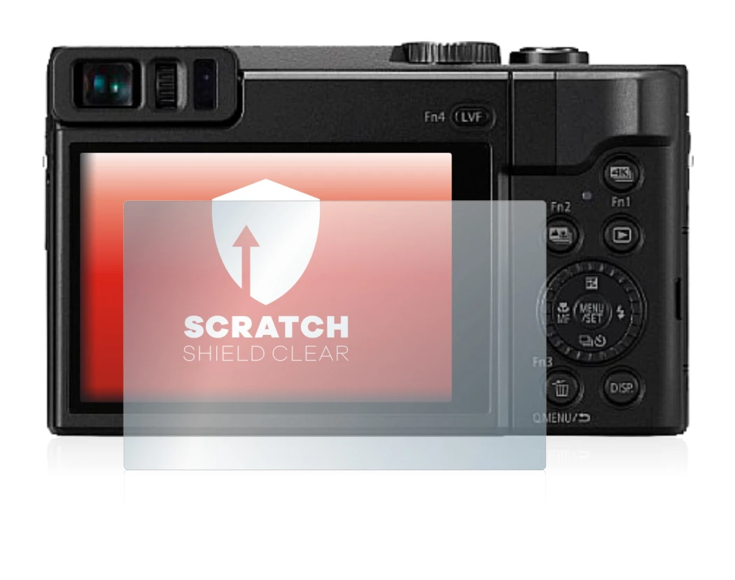 Image de l'appareil Panasonic Lumix DC-TZ91 avec une grande variété de protections d'écran.