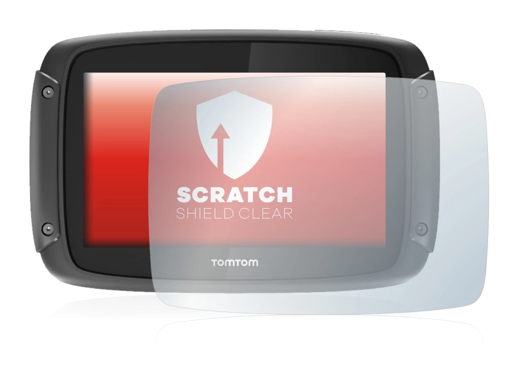 Image de l'appareil TomTom Rider 450 avec une grande variété de protections d'écran.