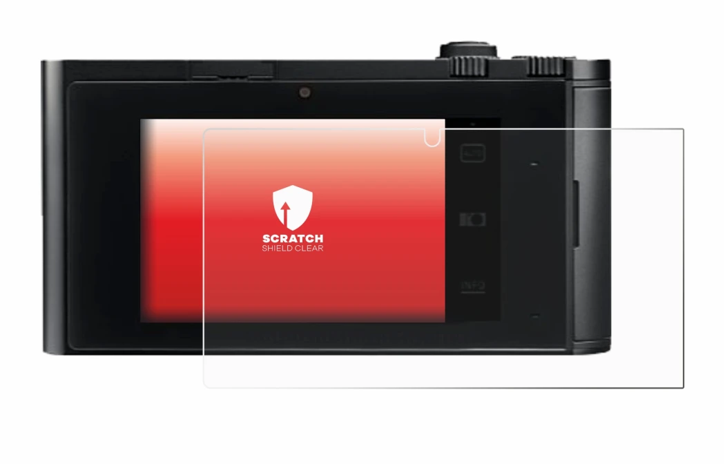 Image de l'appareil Leica TL2 avec une grande variété de protections d'écran.