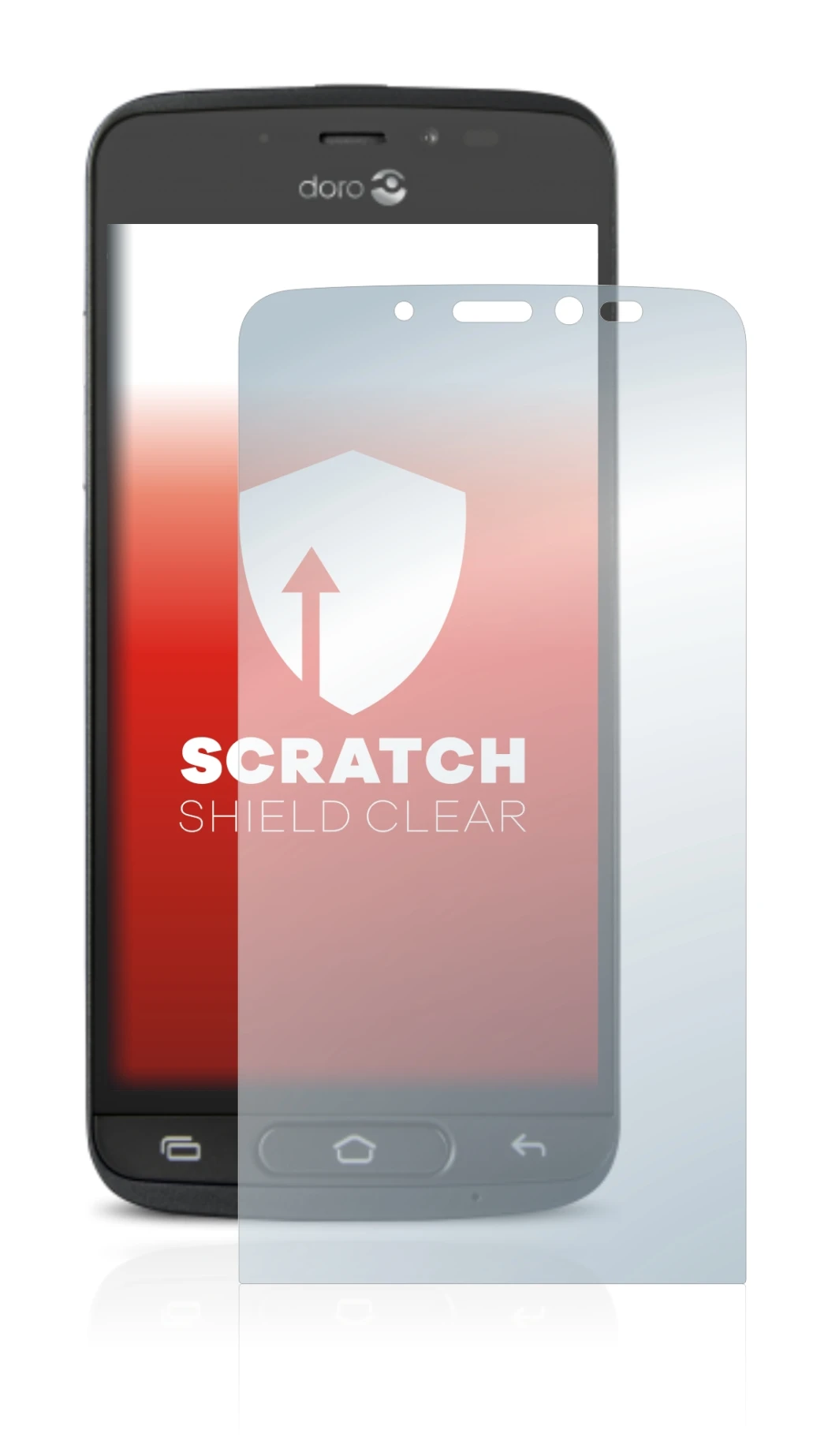 Image de l'appareil Doro 8040 avec une grande variété de protections d'écran.