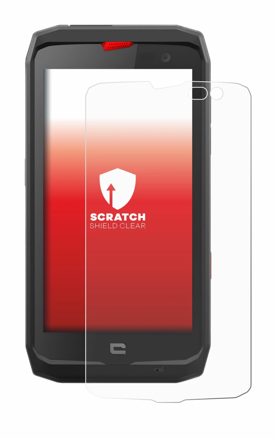 Image de l'appareil Crosscall Action X3 avec une grande variété de protections d'écran.