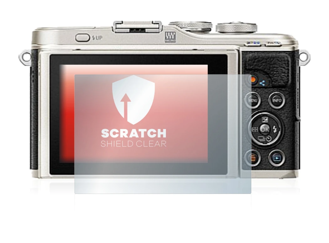 Image de l'appareil Olympus PEN E-PL9 avec une grande variété de protections d'écran.