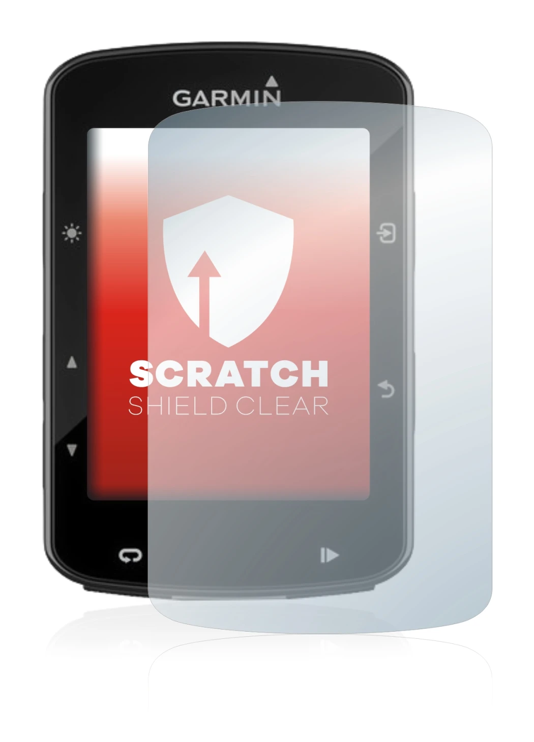 Image de l'appareil Garmin Edge 520 Plus avec une grande variété de protections d'écran.