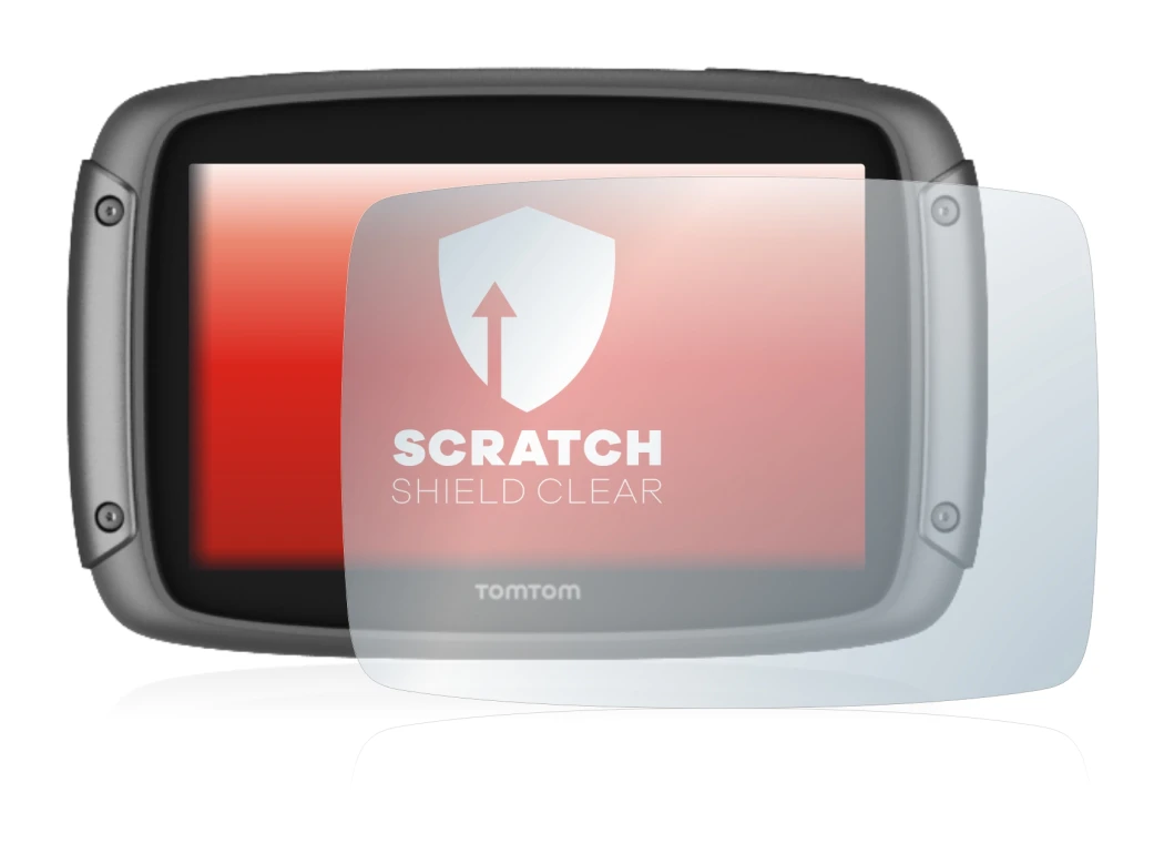 Image de l'appareil TomTom Rider 500 avec une grande variété de protections d'écran.