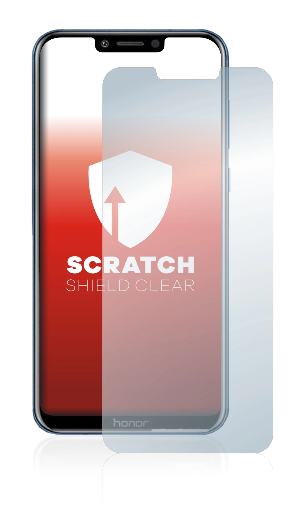 Image de l'appareil Honor Play avec une grande variété de protections d'écran.