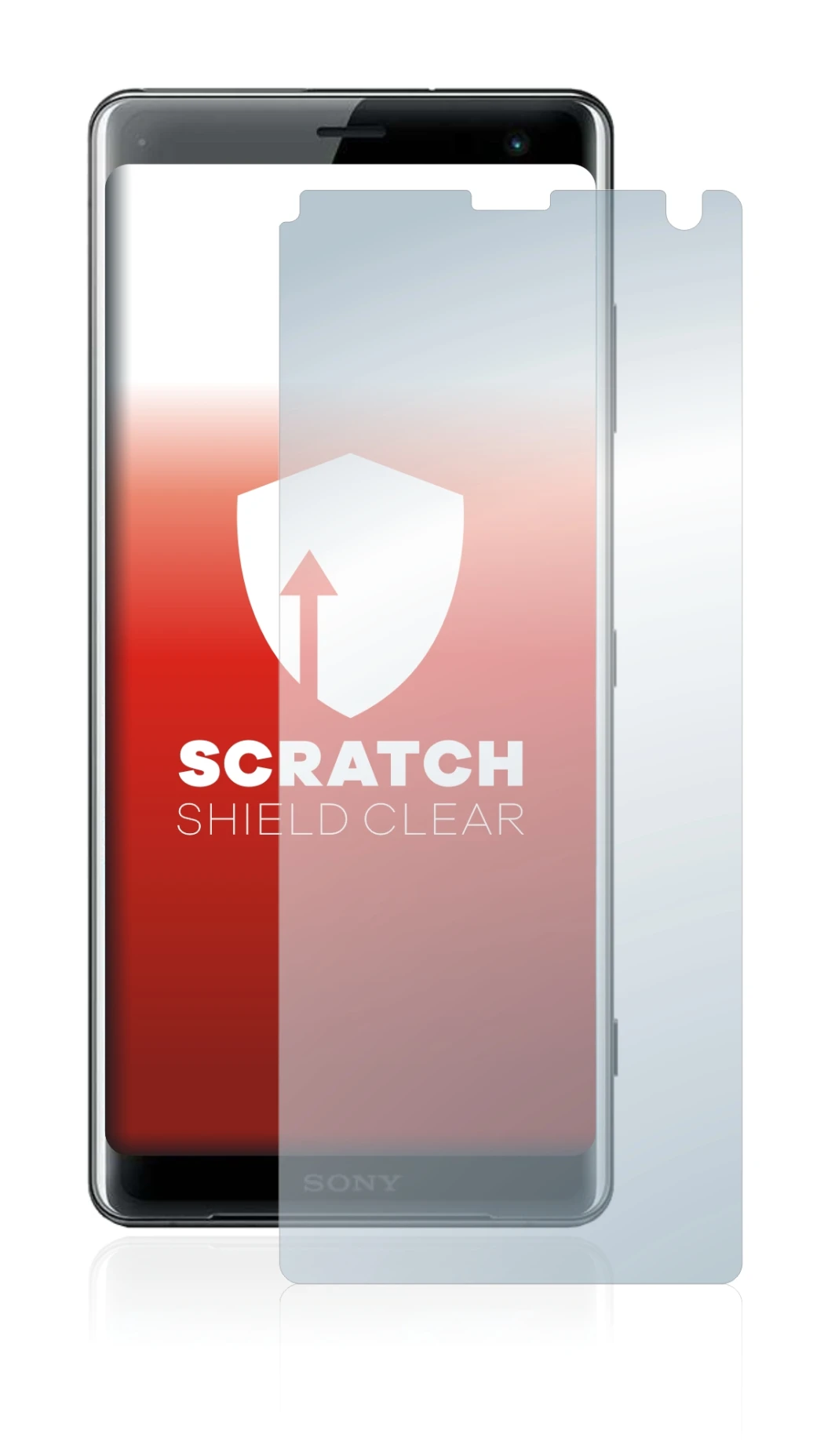 Image de l'appareil Sony Xperia XZ3 avec une grande variété de protections d'écran.