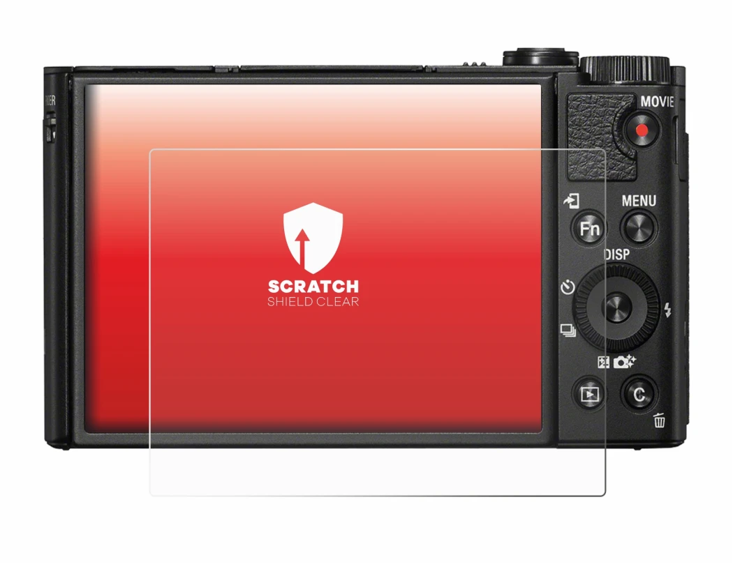 Image de l'appareil Sony Cyber-Shot DSC-HX99 avec une grande variété de protections d'écran.
