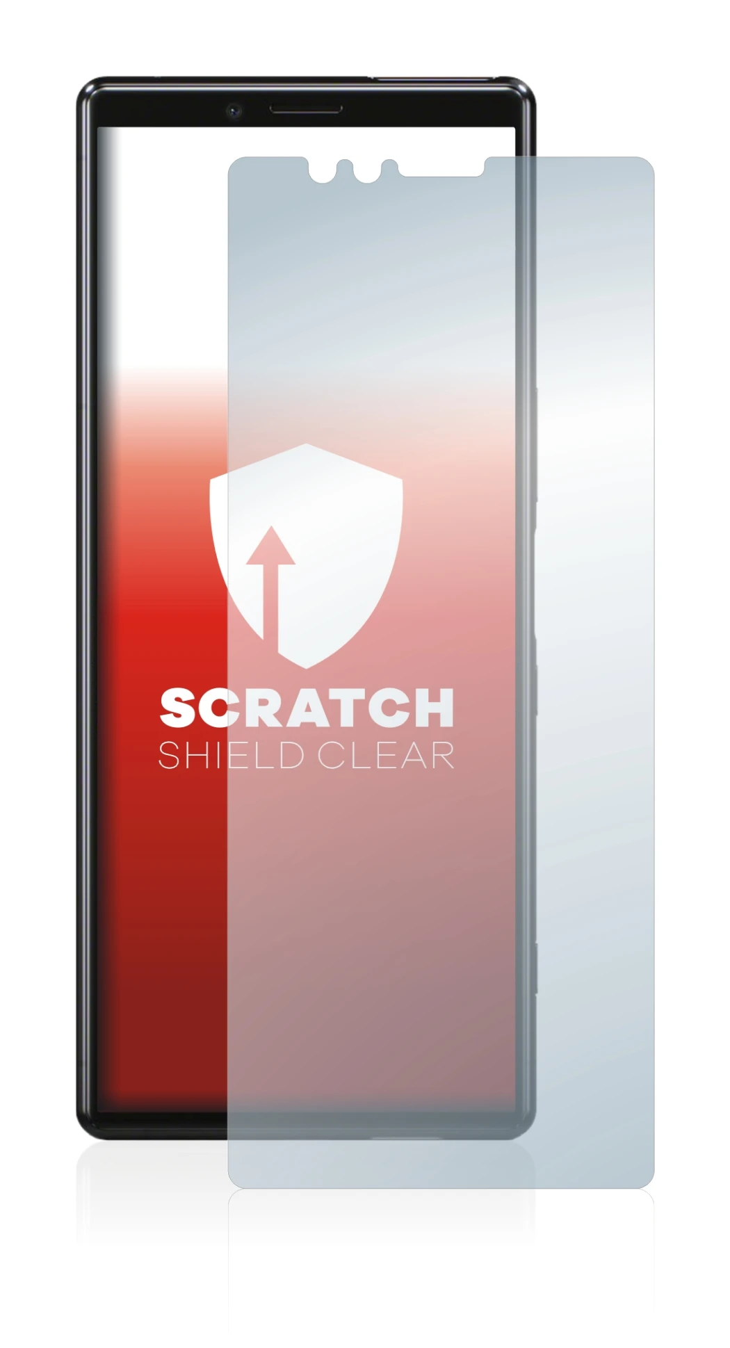 Image de l'appareil Sony Xperia 1 avec une grande variété de protections d'écran.