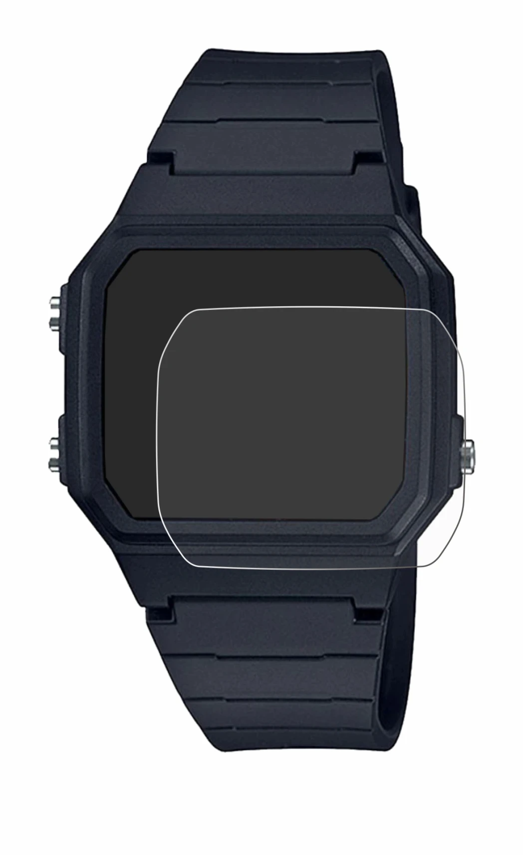 Image de l'appareil Casio Unisex F-91W avec une grande variété de protections d'écran.