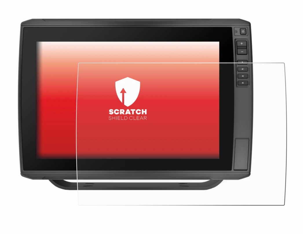 Image de l'appareil Garmin ECHOMAP Ultra 122sv avec une grande variété de protections d'écran.