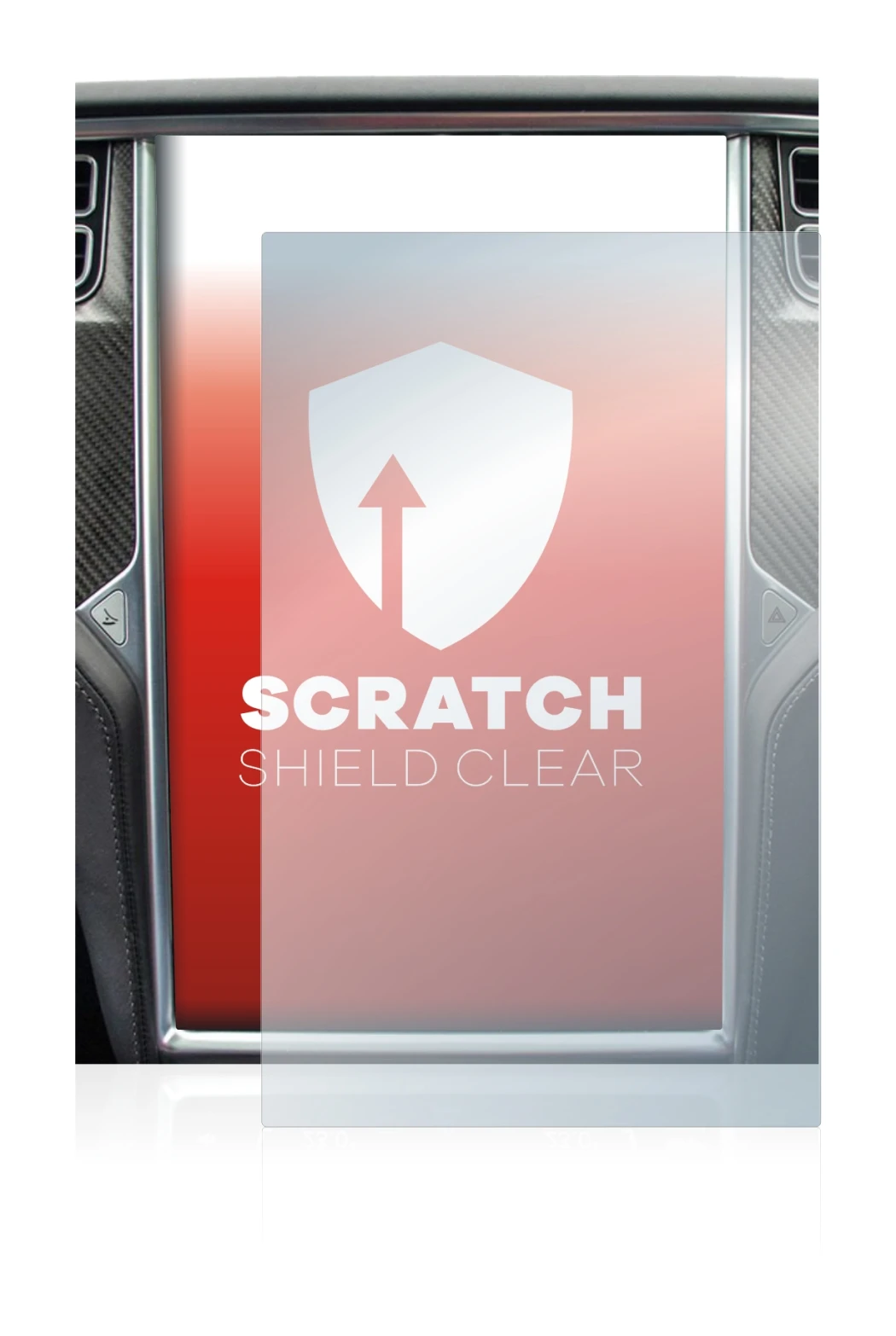 Image de l'appareil Tesla Model X avec une grande variété de protections d'écran.