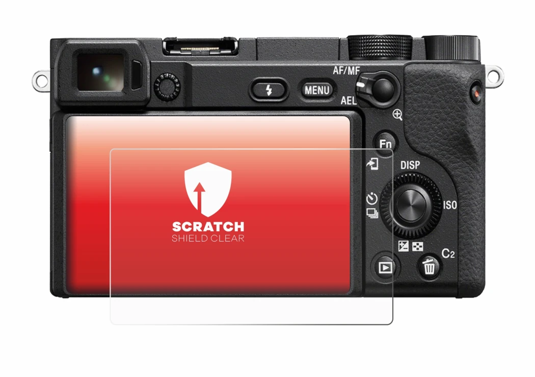 Image de l'appareil Sony Alpha 6100 avec une grande variété de protections d'écran.