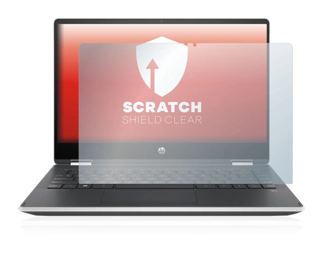 Image de l'appareil HP Pavilion x360 (14-dhX) avec une grande variété de protections d'écran.