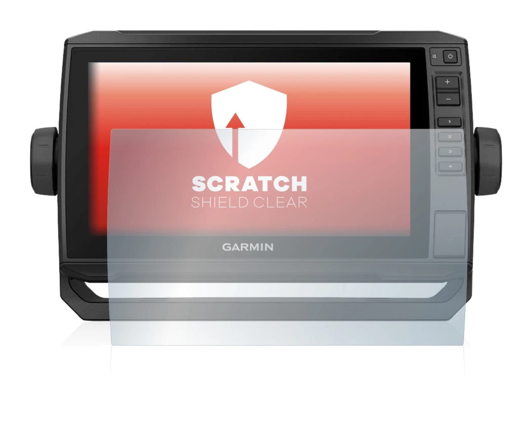 Image de l'appareil Garmin ECHOMAP UHD 92sv avec une grande variété de protections d'écran.