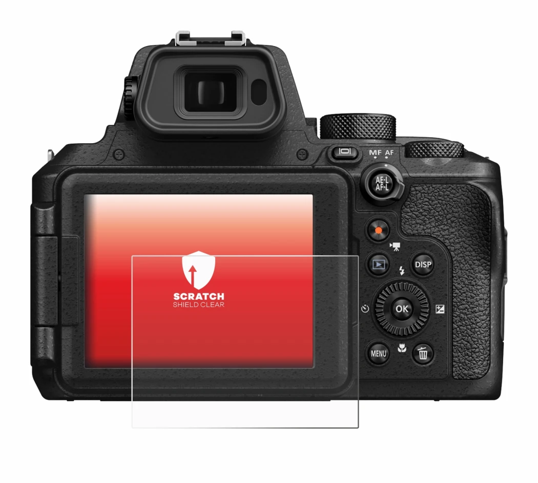 Image de l'appareil Nikon Coolpix P950 avec une grande variété de protections d'écran.