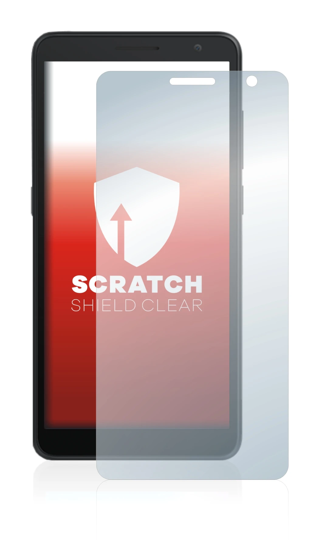Image de l'appareil Alcatel 1B 2020 avec une grande variété de protections d'écran.