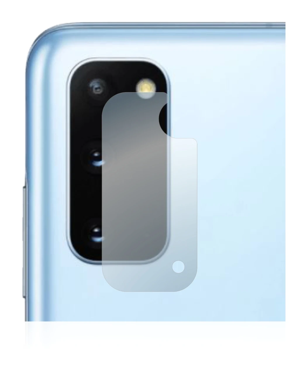 Image de l'appareil Samsung Galaxy S20 5G (Caméra UNIQUEMENT) avec une grande variété de protections d'écran.