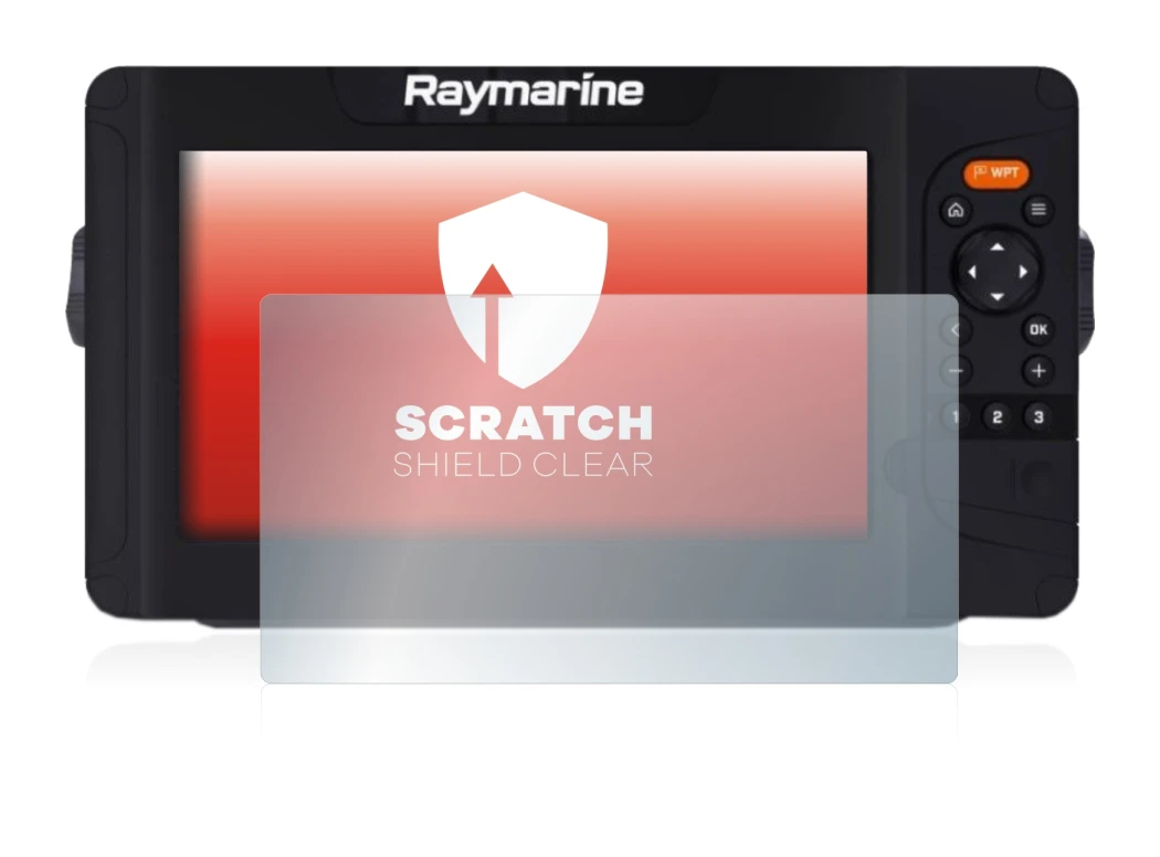 Image de l'appareil Raymarine Element 7 HV avec une grande variété de protections d'écran.