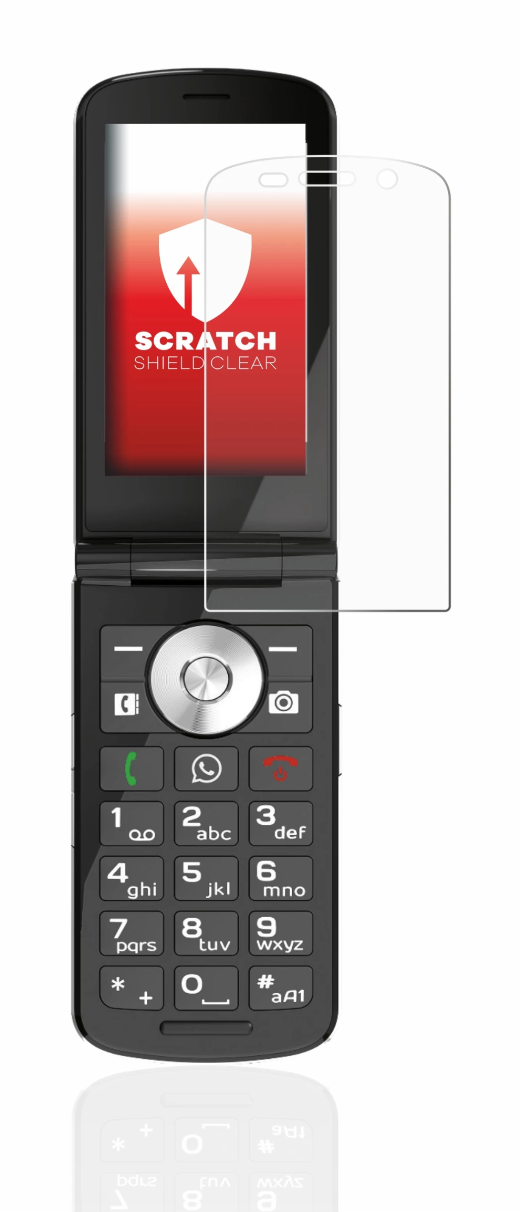 Image de l'appareil Emporia TOUCHsmart avec une grande variété de protections d'écran.