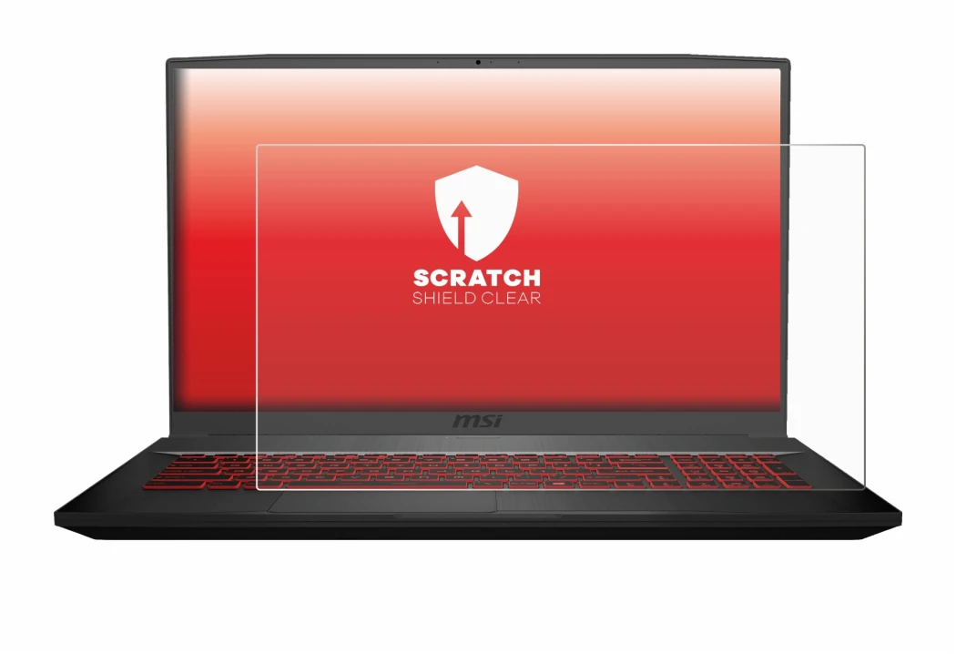 Image de l'appareil MSI GF75 10SDR-234 avec une grande variété de protections d'écran.