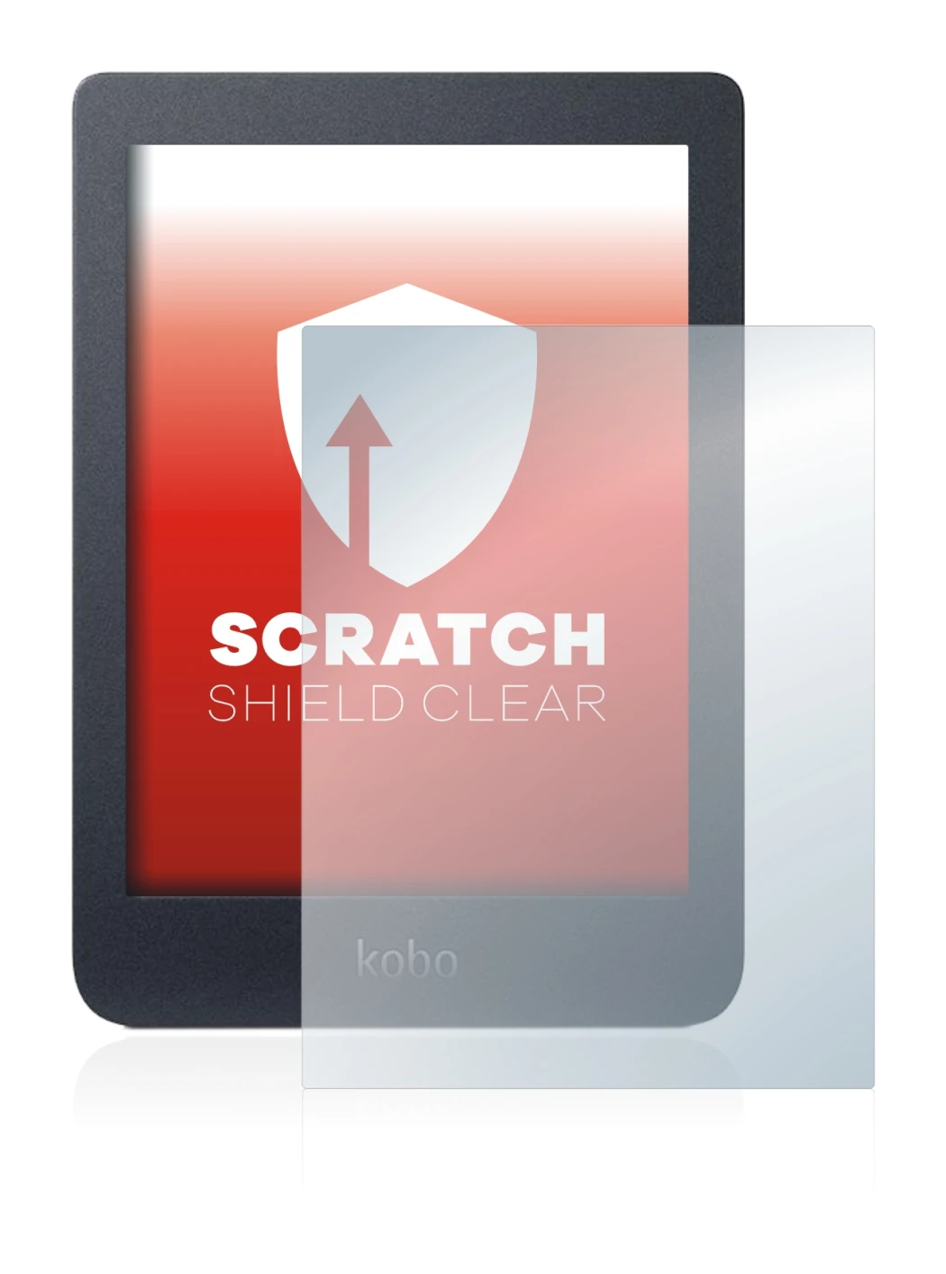 Image de l'appareil Kobo Nia avec une grande variété de protections d'écran.