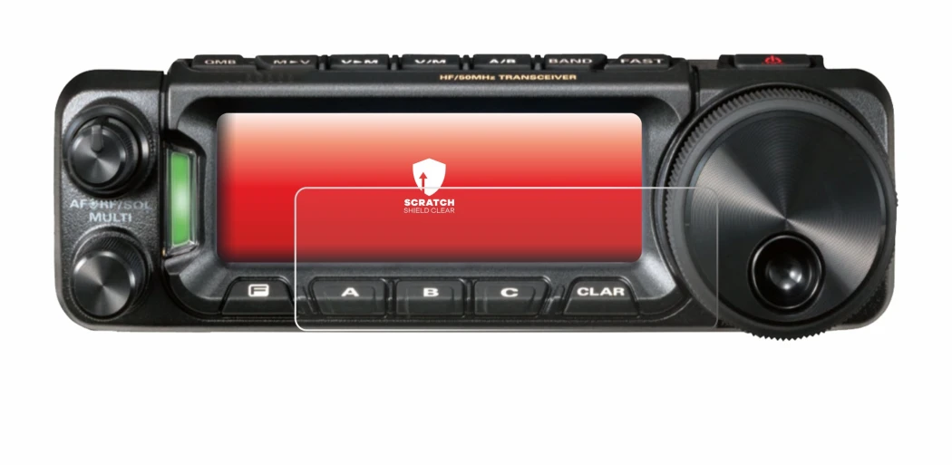 Image de l'appareil Yaesu FT-891 avec une grande variété de protections d'écran.