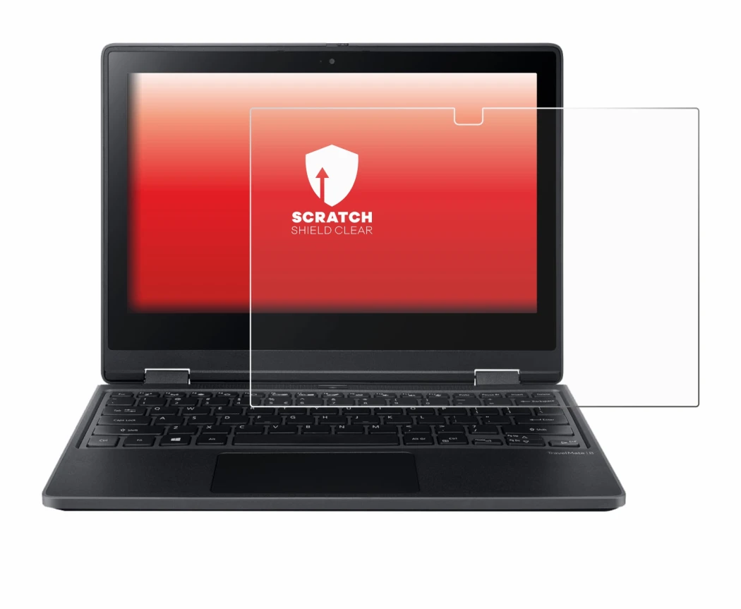 Image de l'appareil Acer TravelMate Spin B3 avec une grande variété de protections d'écran.