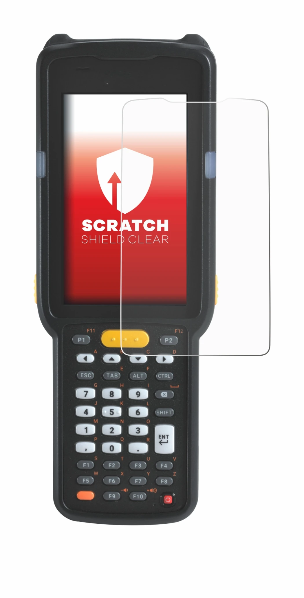 Image de l'appareil Zebra MC330L avec une grande variété de protections d'écran.