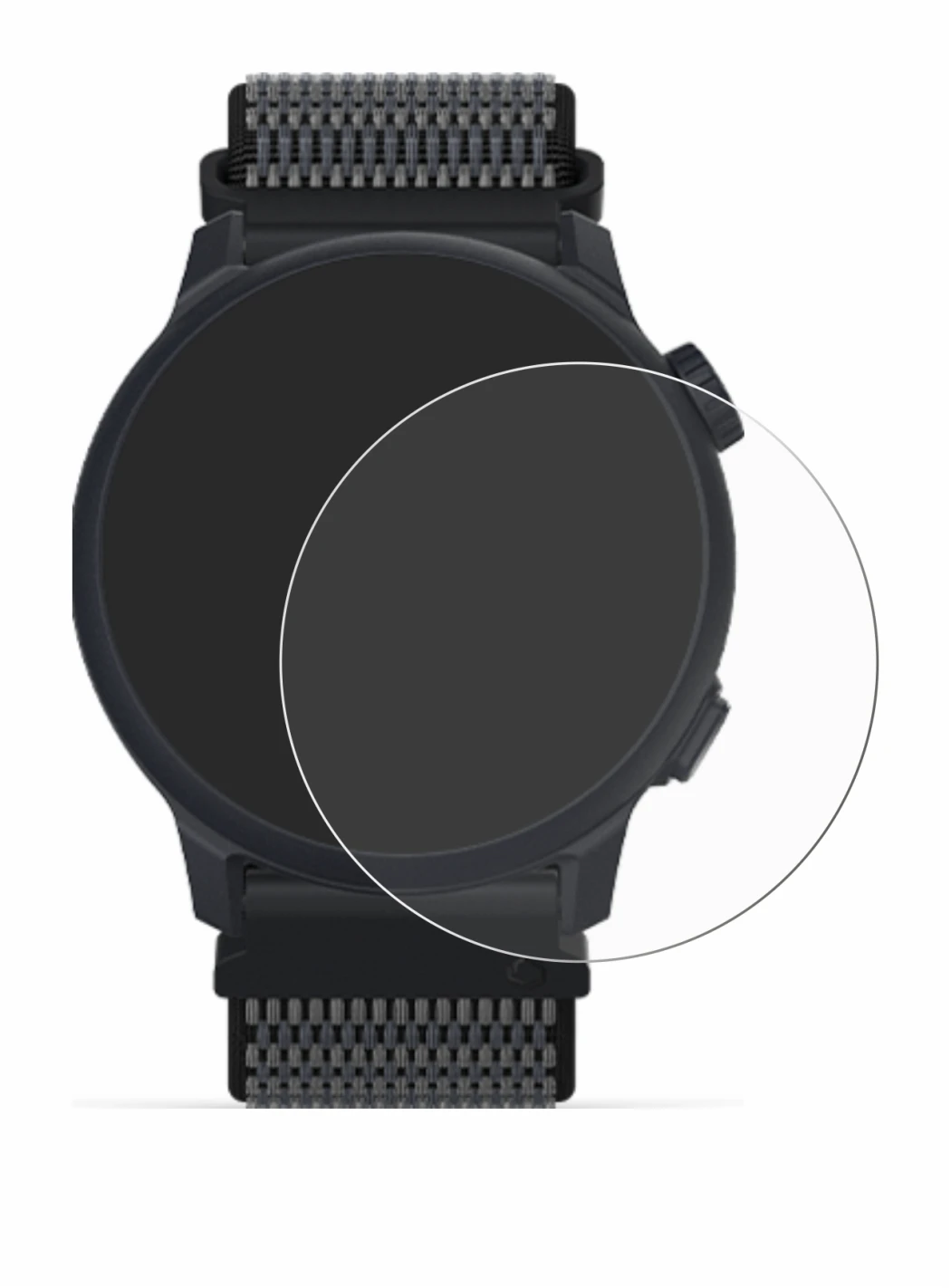 Image de l'appareil Coros Pace 2 avec une grande variété de protections d'écran.