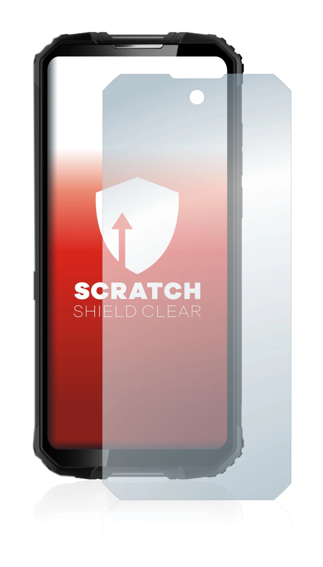 Image de l'appareil Oukitel WP10 5G avec une grande variété de protections d'écran.